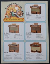 Brochure publicitaire orgue YAMAHA ELECTONE B5BR B20R E3 D3 organ adversiting