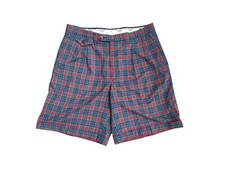 Fila Golf Pantalon Bermuda À Carreaux Mark Calcavecchia Vintage 80S Tg.L