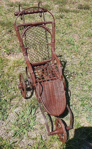 Poussette vintage pour poupee - poussette,