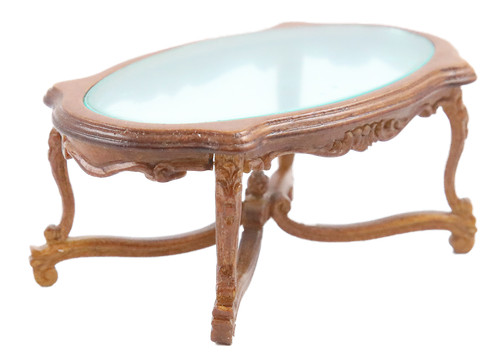 Table basse ovale - basse, en