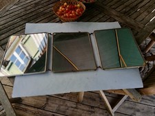 Glace triptyque de barbier vers 1950