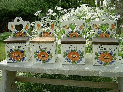 Lot boites sel sucre - -,