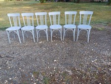 6 Chaises bistrot Baumann bois