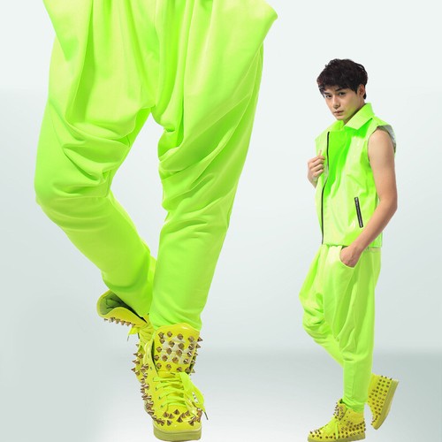 Pantalons amples brillants - pantalons,