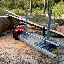 Scierie à chaîne pour projet de coupe de bois guidée par scierie