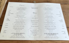 menu N212 paquebot france 17 fev 1962 première classe