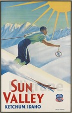 Sun valley ski rjqn poster - sun,