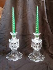 SAINT LOUIS PAIRE DE BOUGEOIRS