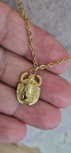 Collier scarabée égyptien - , en