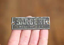 Vintage SARGENT machine tool