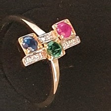 bague or jaune 18 carats neuf