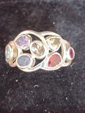 Bague 7 gemmes en argent