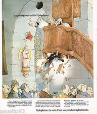 PUBLICITE ADVERTISING 065  1974  XYLOPHENE   traitement du bois XYLOCHIMIE