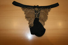 string homme decor fleur avec poche pour le sexe