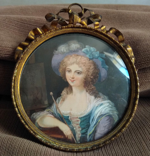 Peinture miniature xixème - peinture,