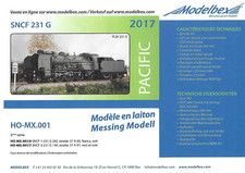 LOCOMOTIVE VAPEUR SERIE LIMITEE A 50 PIECES 231 G 270 PLM  MODELBEX HO MX 001/8