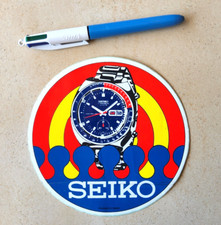 Sticker aufkleber Seiko chrono Speedtimer  1972 ORIGINAL vintage autocollant