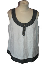 HAUT TUNIQUE FEMME   °°° AFFINITES ARMAND THIERY °°° 100% LIN . TAILLE 4 