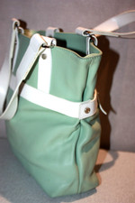LANCEL Petit Sac Cuir Vert