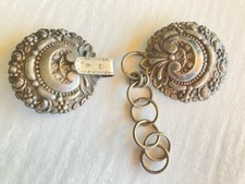 Ancienne Boucle De Cape En Argent ( XIX Ème)