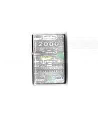 RARE / BRIQUET - ANNEE 2000 PASSAGE A L' AN / LIGHTER CIGARETTE ESSENCE METAL