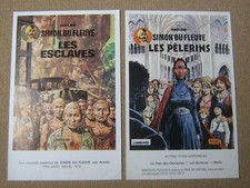 RARE 2 PLV-affiches librairie1977"SIMON DU FLEUVE"Claude AUCLAIR(Tintin,Pilote