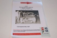 DECALS 1/43 RENAULT DAUPHINE