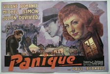 Panique 1946 affiche originale
