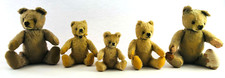 Steiff lot de 5 x ours