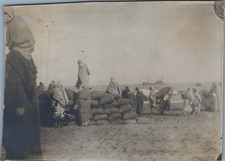 Maroc, Vue du bateau Turki et ses militaires en préparation, Vintage print, circ
