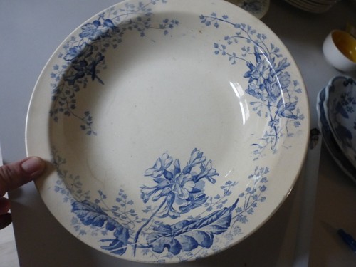 Ancien plat rond - rond, creil