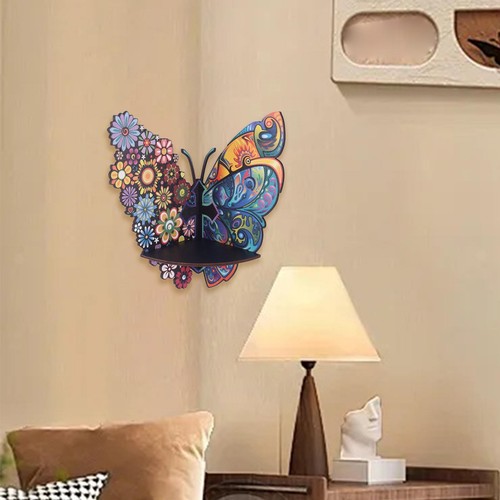 étagère angle papillon - d'angle, de