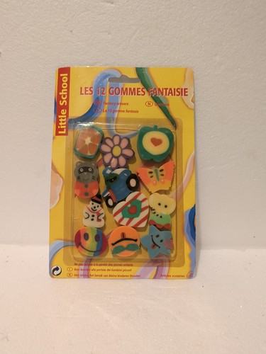 Lot gommes fantaisie - 12,