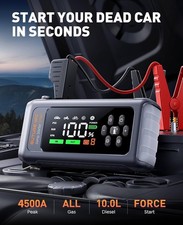 Booster Batterie Voiture, Compresseur à Air 150PSI, lampe, powerbank, Buture VAC