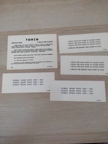 Lot cartes instructions - cartes, d'instructions