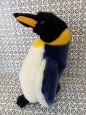 Peluche doudou pingouin manchot empereur Nature Planet 30 cm