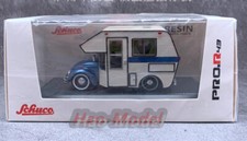 Schuco 1/43 VW Kafer Motorhome Model Car Resin Diecast Hobby Gift Ornaments Blue