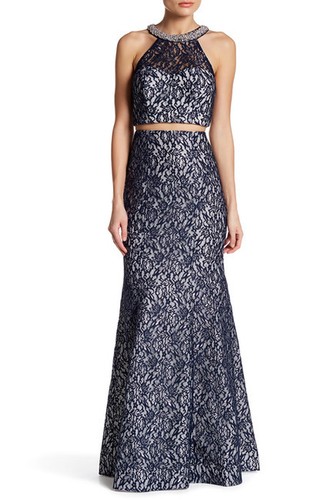 New sequin hearts lace top - lace,
