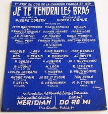 Partition vintage sheet music