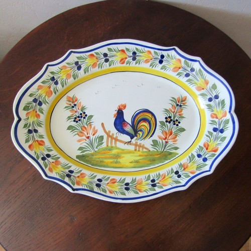 Quimper henriot plat ovale - henriot.,
