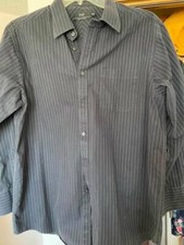 F&F black dress shirt long