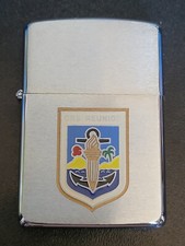 INTROUVABLE ZIPPO CRS LA REUNION E IV MAI 1988 ENTIEREMENT NEUF POLICE NATIONALE
