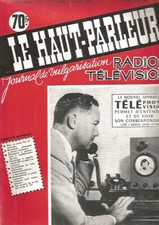 LE HAUT-PARLEUR N°988 TELEPHONE-VISION / RECEPTEUR ALTERNATIF A CLAVIER MINIAT.