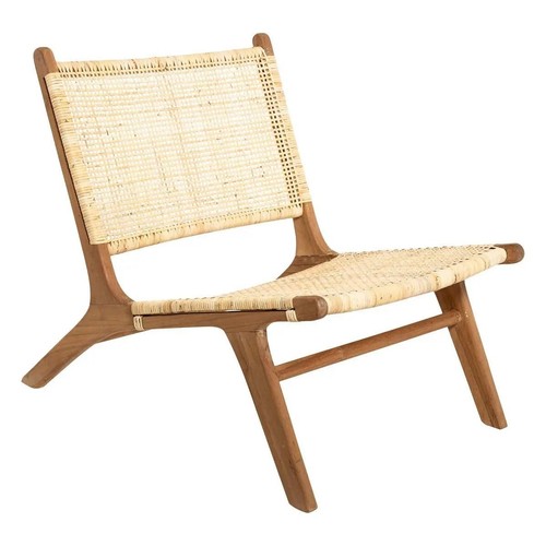 Fauteuil teck rotin - fauteuil, &