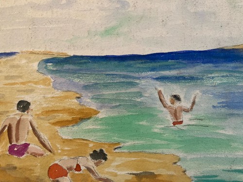Painting peinture 1950 - , gouache