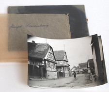 3 PLAQUES PHOTO néga verre  + 3 TIRAGES 13x18 cm, RIEDSELTZ ALSACE Photo Heugel