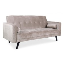 Canapé Convertible 3 Places Scandinave "Navya" Taupe