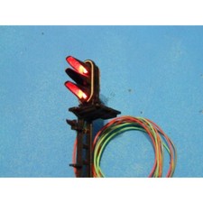 CC0081F - 1 PLATINE 3 LEDS : VERT  DOUBLE  ROUGE POUR  FEU  DE VOIE JOUEF- HO