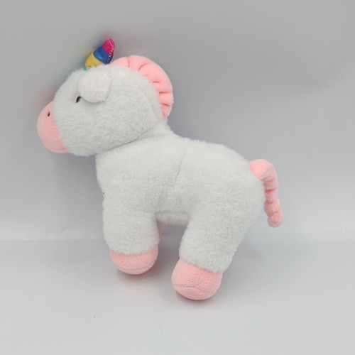 Doudou licorne blanche - , rose