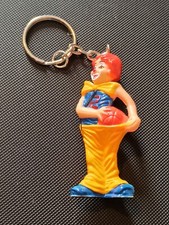 PORTE CLE KEYCHAIN CLOWN BASKET BASKETBALL JOUEUR PLAYER COLLECTION PUBLICITAIRE